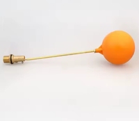Vanne verte en laiton à flotteur avec boule orange Réservoir d'eau réglable pour réservoir de stockage Contrôle du niveau d'eau de la piscine