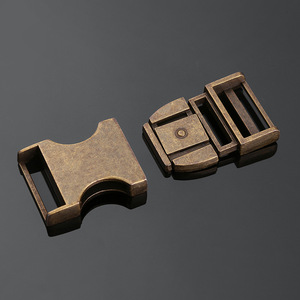 Jiuyuan Alloy Buckle Metal Combination Lock For <b>Backpack</b> Pet <b>Strap</b> Q138-25 Silver Bronze Black - Product Image 2