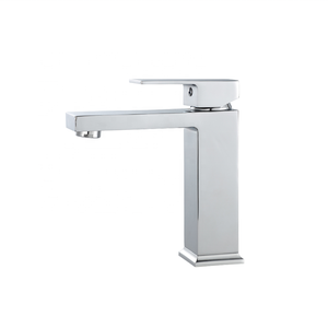 Hiện Đại Duy nhất-lỗ vuông lưu vực vòi Đen boong duy nhất gắn vòi chậu gốm van lõi đồng hồ đo tính năng - Product Image 3