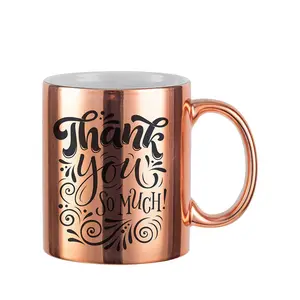 Creative Gift 11oz Mirrored Plated Sublimation Personalized Magic Special Mug