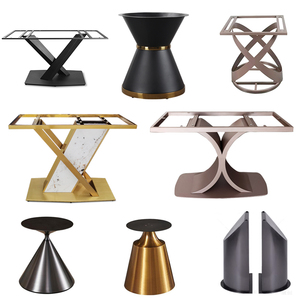 Patas de Mesa de Comedor Modernas y Sencillas de Lujo, Personalizadas, de Hierro con Recubrimiento <span class=keywords><strong>en</strong></span> Polvo Negro Arena, para Madera de Estilo Panel, para Sala de Estar - Product Image 6