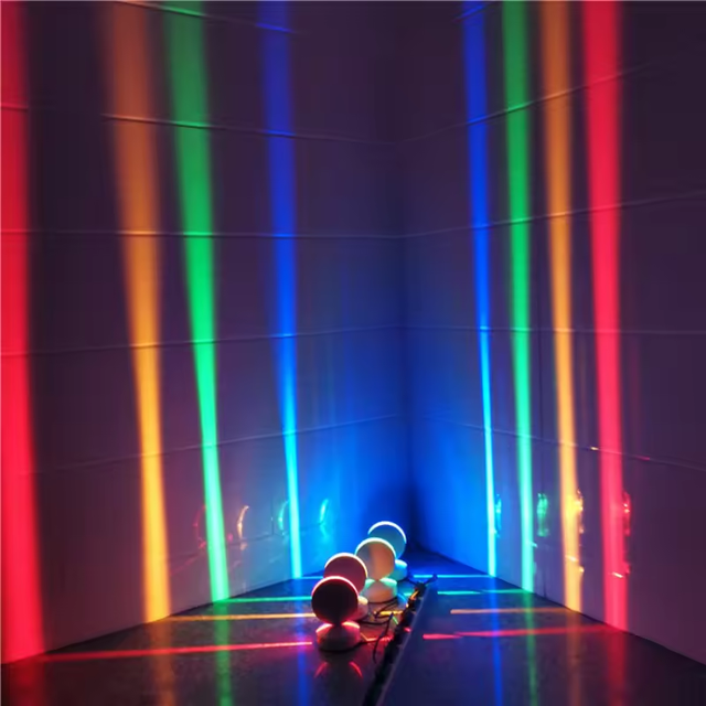 Factory RGB  Remote 360 Degree Wall Lamps for Hotel LED Window Trick Light IP65