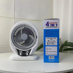 Customize Logo 8 Inch High Efficient <b>Solar</b> Rechargeable Fan Wholesale Mini Ventilateur 607 Function Fan <b>Lighting</b> <b>System</b> Night-li - Product Image 1