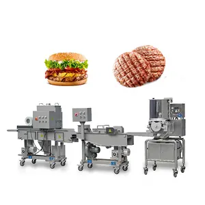 MINI Burger Nuggets Meat Pie Frying Making Machine Hamburger Patty Processing Line