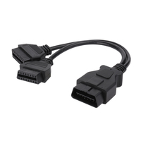 Cable Divisor OBD OBD2 de 16 Pines Macho a Hembra, Cable Y Macho a 2 Hembras para Escáner de Diagnóstico OBD2, Lector de Códigos de Error