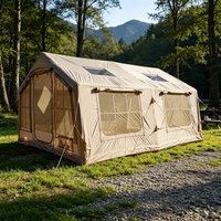 Tente de maison gonflable en PVC personnalisable avec tissu Oxford imperméable pour le glamping de luxe et les activités de fête en plein air