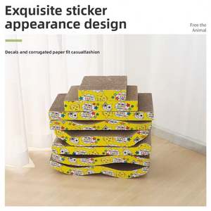 Entrega Direta do Fabricante de Gato de Alta Qualidade Jogando <span class=keywords><strong>Scratcher</strong></span> Seguro e Ambientalmente Amigável Gato Coçando Papelão - Product Image 4