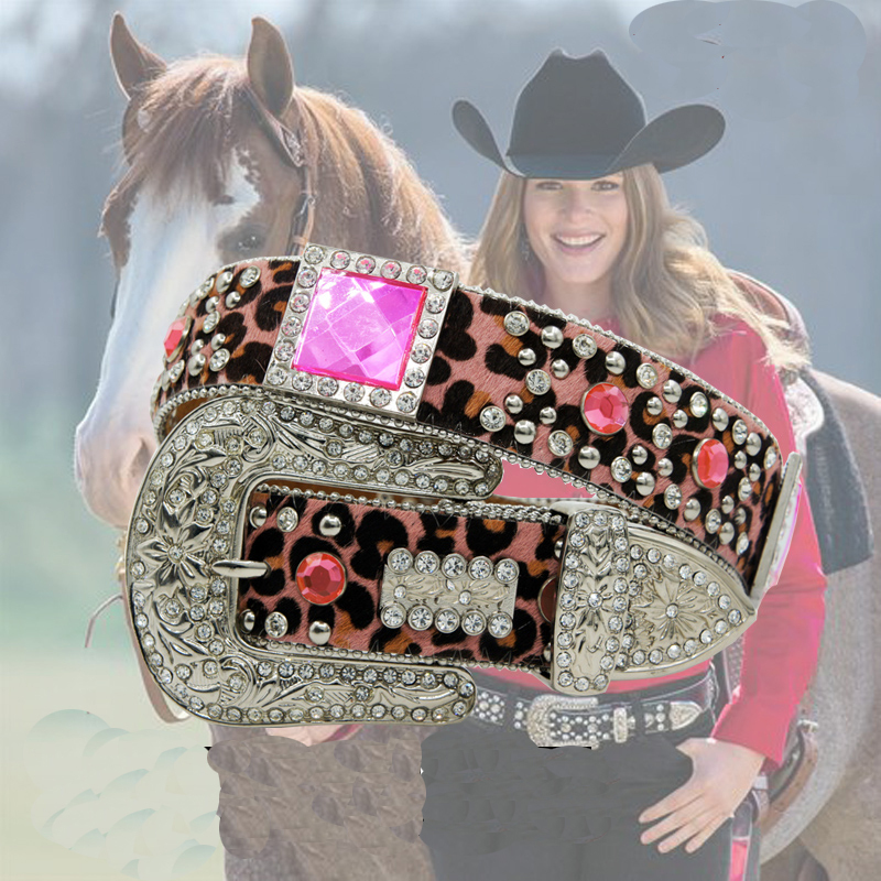 Wholesale Pin Buckle Belt - Fancy Horse Hair Western Style display picture 2