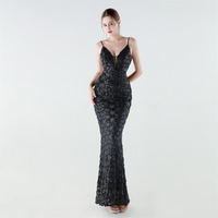 33739 #   Robe de soirée sirène ajustée à sequins style industriel lourd, nouvelle collection 2026 pour le commerce extérieur