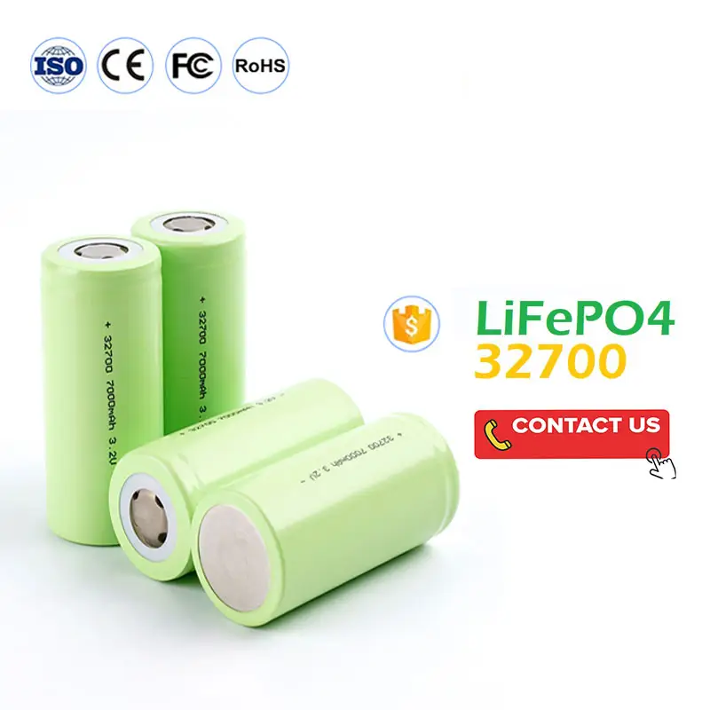 Fabricante recargable cilíndrica de la batería de 3,2 V 6000mAh 7000mAh 32650 32700 Lifepo4 células de batería