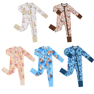 Fabricante <span class=keywords><strong>de</strong></span> peleles <span class=keywords><strong>de</strong></span> bambú para bebés Whatnot, pijamas <span class=keywords><strong>de</strong></span> bambú con cremallera para recién nacidos con etiqueta privada personalizada - Product Image 2