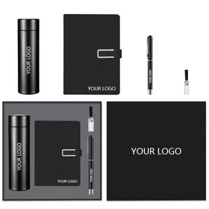 Juego de Regalo Promocional Empresarial de Lujo 2026, con Logotipo Personalizado, Termo de Acero Inoxidable, Cuaderno y Bolígrafo, Exquisito para Oficina - Product Image 1