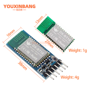 <span class=keywords><strong>Module</strong></span> double mode DX-BT18 BLE SPP2.0+BLE4.0 WiFi compatible <span class=keywords><strong>Bluetooth</strong></span>, port série sans fil, transmission transparente <span class=keywords><strong>HC</strong></span>-<span class=keywords><strong>05</strong></span> <span class=keywords><strong>06</strong></span> - Product Image 2