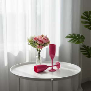 Bicchieri da Vino in Plastica, Calici in Acrilico Infrangibili e Riutilizzabili, per Matrimoni e Feste - Product Image 3