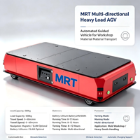 Robot AGV industriel à grande capacité de charge, véhicule à guidage automatique multidirectionnel, chariot de transport d'atelier sans conducteur à batterie au lithium