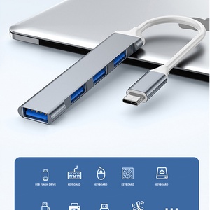 Hub d'extension USB 3.0 4 ports Type C vers USB Hub 4 en 1 Station d'accueil adaptateur pour Macbook Ordinateur portable Téléphone portable et iPad - Product Image 5
