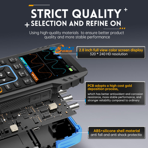 Xách tay 3-in-1 cầm tay kỹ thuật số dao động máy phát tín hiệu Vạn năng với kênh kép 10MHz * 2 50 ms/s tính năng chuyên nghiệp - Product Image 3