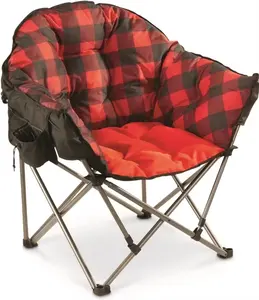 Yetişkinler için kamp sandalyesi katlanır kamp sandalyeleri ağır büyük uzun boylu 500 LBS ay sandalye