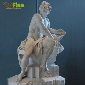 Famosa Estatua Griega de Mármol Blanco, Escultura de Hefesto - Product Image 1