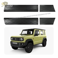 Revêtement de carrosserie latéral ABS noir mat pour Suzuki Jimny 5 portes 2019 + JB64 JB74 Couvercle de protection de moulage latéral 2023 2024 2025