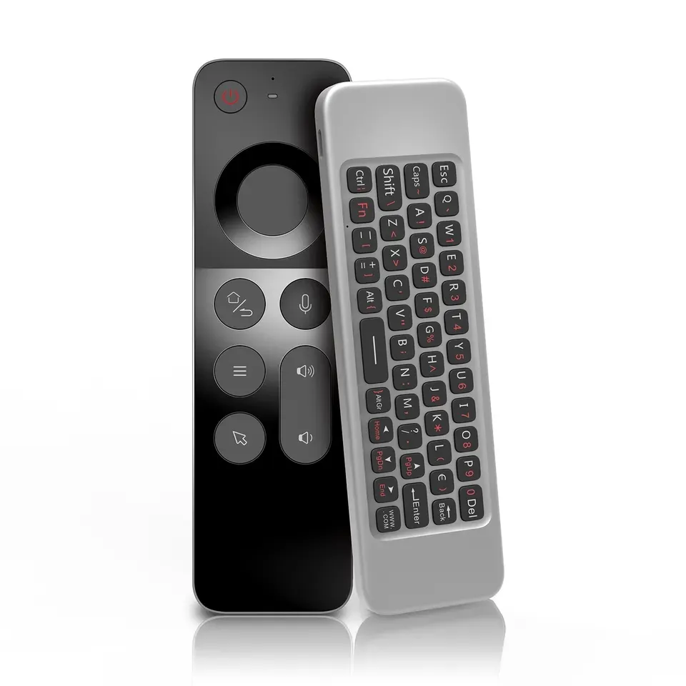 OEM ODM Voice Remote Control W3 2.4G English Arabic Mini Keyboards IR Learning Air Mouse Control use For Mobile Phone