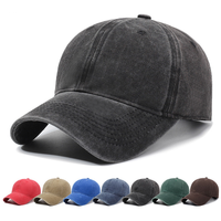 Casquette de baseball 6 panneaux délavée effet vieilli, personnalisable avec logo de créateur de luxe, pour la chasse, les voyages, les activités de plein air et le quotidien