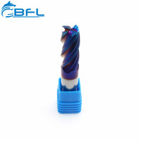 Fraise à queue carrée en carbure monobloc à 4 dents, revêtement TiAlN, HRC55, pour acier, acier inoxydable, acier allié, CNC, 14 mm