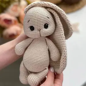 Cá nhân Fluffy Easter Rabbit Bunny đồ chơi sang trọng tai dài Bunny Búp bê thú nhồi bông đồ chơi trẻ em cho trẻ em