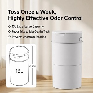Contenedor <span class=keywords><strong>de</strong></span> Desechos <span class=keywords><strong>de</strong></span> Mascotas a Prueba <span class=keywords><strong>de</strong></span> Olores, con Cierre Giratorio, 13L, <span class=keywords><strong>Cubo</strong></span> <span class=keywords><strong>de</strong></span> <span class=keywords><strong>Basura</strong></span> para Arena <span class=keywords><strong>de</strong></span> Gatos, Impermeable, para Control <span class=keywords><strong>de</strong></span> Olores en el Hogar - Product Image 5
