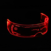LED-Blinkbrillen LED-Visor Rave-Brillen Leuchtende Brillen Mehrfarbige LED-Blinkbrillen für Partys Leuchtende Brillen