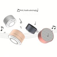 Mini Altavoz Portátil Estéreo Inalámbrico, Altavoz con Sonido HD de Alta Venta, Mini Altavoz BT de Metal con Bajos, Tarjeta TF, Radio FM y AUX