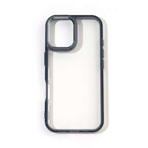 Suitable for iPhone 17 phone case, metal lens <b>frame</b>, golden shield groove, epoxy full-coverage anti-drop phone case - Product Image 6