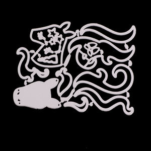 AAGU – matrices de découpe de <span class=keywords><strong>Scrapbooking</strong></span>, prix bon marché, licorne, Animal, artisanat en métal, moule de gaufrage, découpeur - Product Image 3