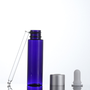 Vente en gros de flacon compte-gouttes de 30ml bouteille PET transparente/blanche/bleue avec logo compte-gouttes en argent mat disponible - Product Image 4