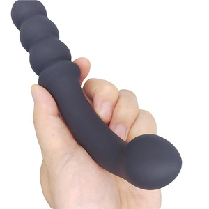 Sonde anale en silicone à poignée incurvée BANSEY, légère (89g), stimulateur de prostate, jouet sexuel unisexe pour adultes, livraison directe d'usine - Product Image 5