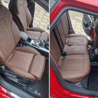 Housses de Sièges Sur Mesure pour Voiture 5 Places, Ensemble Complet en Cuir Synthétique Premium pour Audi A4 A6 A3 Q5 Q7 TT A7 Q3 A5 Q4 Q6 E-tron