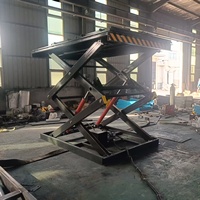 Plataforma Elevadora de Tijera Fija Hidráulica Eléctrica, Elevador de Carga 2m*2m, Capacidad de Carga 500kg-50000kg, Acero, Altura Máxima 15m