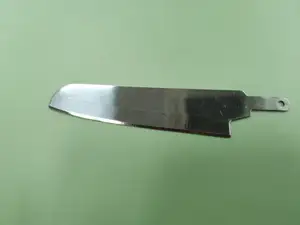 Lama per coltello affilata artigianale fissa rotonda da 3.5 ''lama per coltelli vuota intercambiabile per frutta personalizzata senza manico
