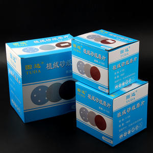 Disques de ponçage floqués autocollants en gros pour le ponçage du bois, du métal et de la peinture – Feuilles auto-adhésives polyvalentes - Product Image 3