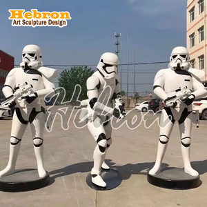 Esculturas de Fibra de Vidrio de Personajes de Películas Famosas, Armadura de Stormtrooper de Tamaño Real, Bláster <span class=keywords><strong>E</strong></span>-<span class=keywords><strong>11</strong></span> Hecho a Mano, Halloween, Año Nuevo - Product Image 5
