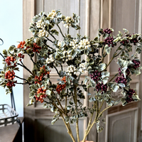 Herfstthema vintage bessen wijnrode frambozen nep fruit kunstmatige bessentak voor Kerstmis bruiloft huisdecoratie