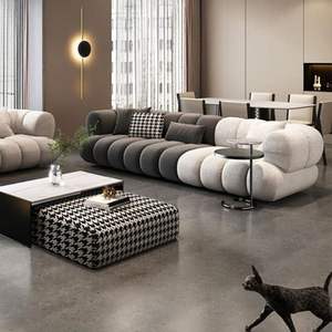 चंद्रमा ट्री होम फर्नीचर एल आकार के अनुभागीय सोफे यूरोपीय शैली लिविंग रूम मखमली सोफे सेट मॉड्यूलर कूचों कोने सोफे - Product Image 4