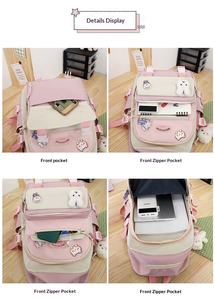 Mochilas Escolares Kawaii Personalizadas Antirrobo de Alta Calidad a la Venta, Mochila de Viaje para Niñas, Juego de Mochilas Escolares para Estudiantes - Product Image 3