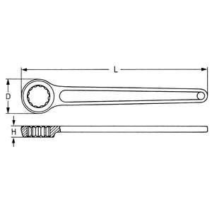 Clés à anneau simple HEYCO 00808003020 - Product Image 2