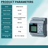 Module logique Siemens LOGO! 9 LOGO! 24CE complet avec affichage 24V 6ED1052-1CC08-0BA2 et kit de formation PLC