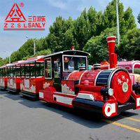 Train touristique commercial sans rails, train électrique commercial pour parcs d'attractions, fabricant de trains de type Western