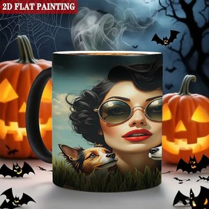 Heat Sensitive <b>Mug</b> 11oz Frosted Black Ceramic Color Changing Cup Novelty Gift <b>Box</b> Packed - Product Image 6