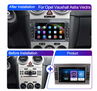 Autoradio Android pour Opel Astra Corsa Vauxhall Meriva Zafira Vivaro Carplay Écran tactile IPS 7 pouces Stéréo GPS WiFi FM RDS