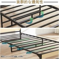 Hochwertiges Holz-Metall-Plattformbett mit Holz-Kopfteil für Schlafzimmer, Modernes MDF-Metallbett