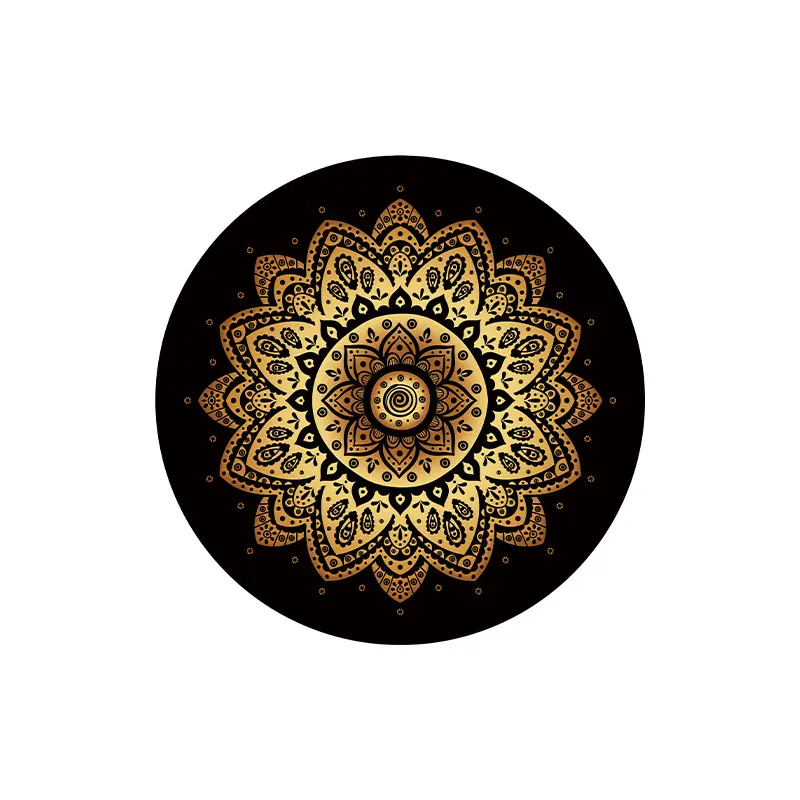 Bronzing Mandala Retro Ethnic Carpet Homestay Round Hanging Basket Living Room Coffee Table Floor Mat